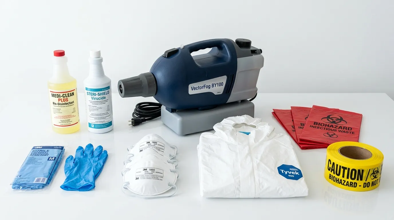 Professional biohazard remediation crew working in Somerdale